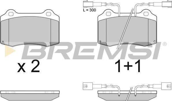 Bremsi BP2979 - Əyləc altlığı dəsti, əyləc diski furqanavto.az