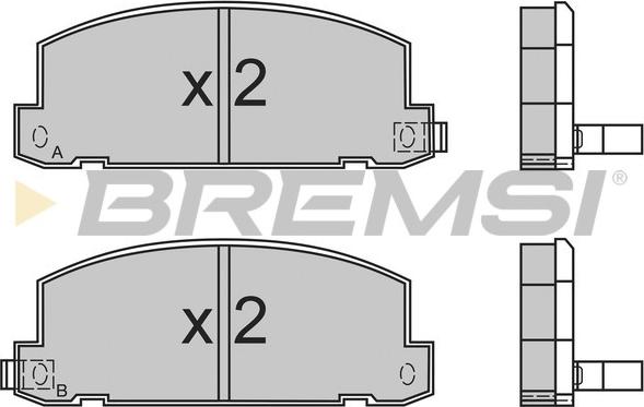 Bremsi BP2400 - Əyləc altlığı dəsti, əyləc diski furqanavto.az