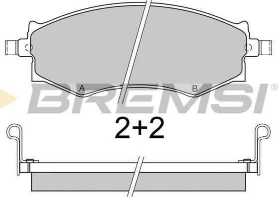 Bremsi BP2572 - Əyləc altlığı dəsti, əyləc diski furqanavto.az