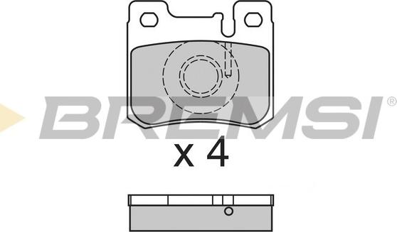 Bremsi BP2631 - Əyləc altlığı dəsti, əyləc diski www.furqanavto.az