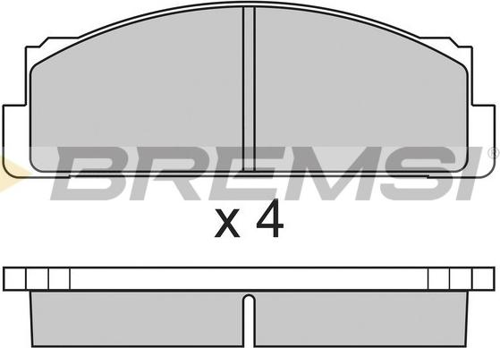 Bremsi BP2004 - Əyləc altlığı dəsti, əyləc diski furqanavto.az