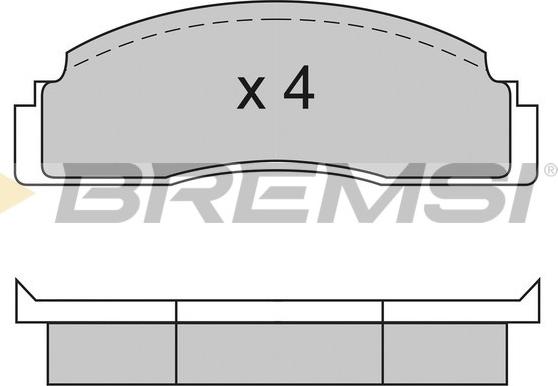 Bremsi BP2104 - Əyləc altlığı dəsti, əyləc diski furqanavto.az