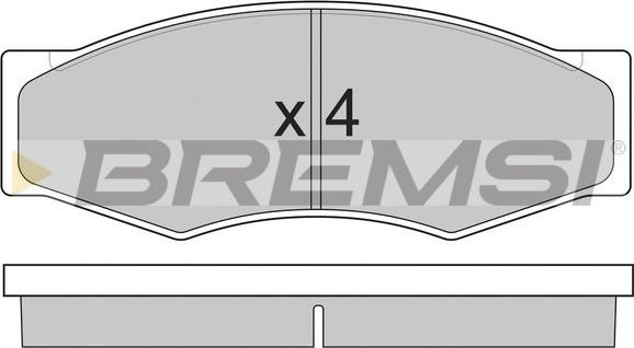 Bremsi BP2302 - Əyləc altlığı dəsti, əyləc diski furqanavto.az