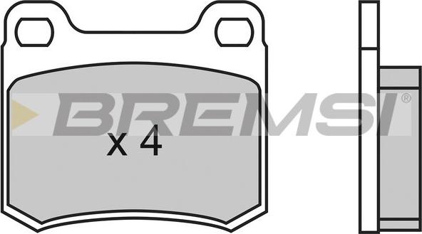 Bremsi BP2314 - Əyləc altlığı dəsti, əyləc diski www.furqanavto.az