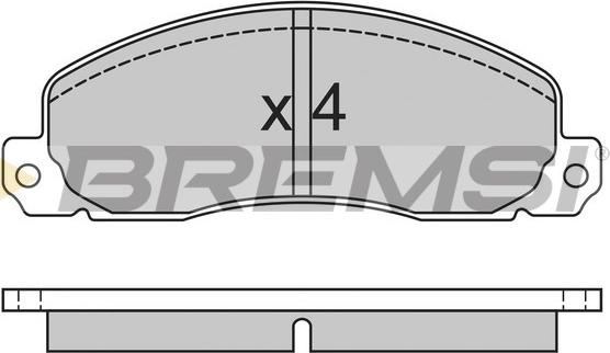 Bremsi BP2312 - Əyləc altlığı dəsti, əyləc diski furqanavto.az