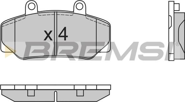 Bremsi BP2386 - Əyləc altlığı dəsti, əyləc diski furqanavto.az