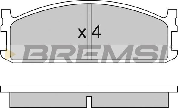 Bremsi BP2321 - Əyləc altlığı dəsti, əyləc diski furqanavto.az
