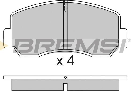 Bremsi BP2296 - Əyləc altlığı dəsti, əyləc diski furqanavto.az