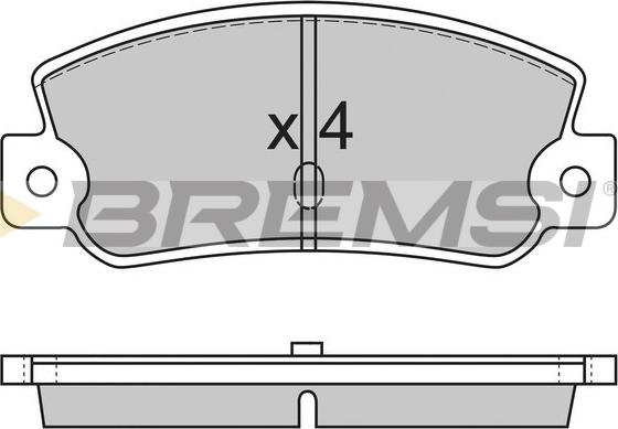 Bremsi BP2212 - Əyləc altlığı dəsti, əyləc diski furqanavto.az