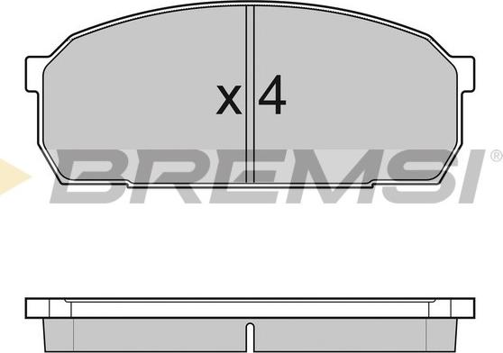 Bremsi BP2756 - Əyləc altlığı dəsti, əyləc diski furqanavto.az