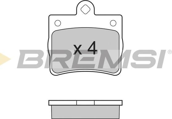 Bremsi BP2771 - Əyləc altlığı dəsti, əyləc diski www.furqanavto.az