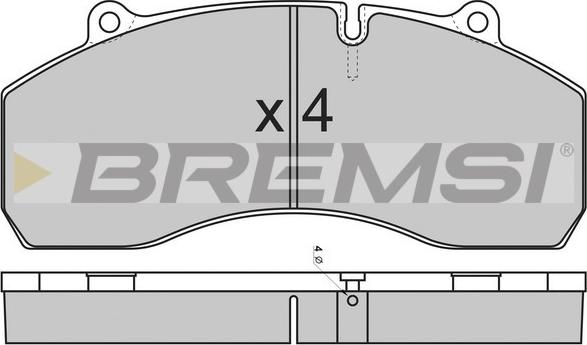 Bremsi BP7309 - Əyləc altlığı dəsti, əyləc diski furqanavto.az