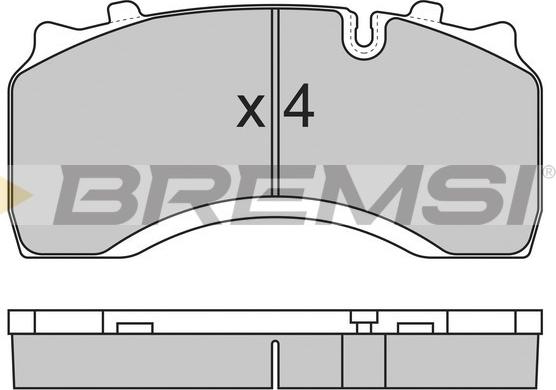 Bremsi BP7313 - Əyləc altlığı dəsti, əyləc diski furqanavto.az