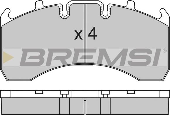 Bremsi BP7323 - Əyləc altlığı dəsti, əyləc diski furqanavto.az