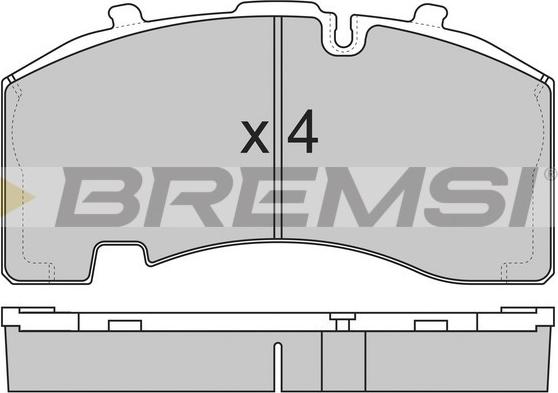 Bremsi BP7322 - Əyləc altlığı dəsti, əyləc diski furqanavto.az