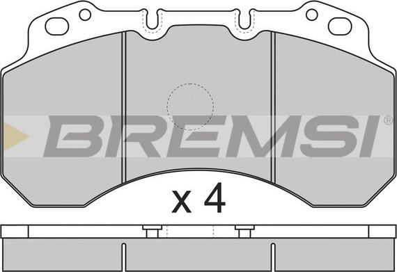 Bremsi BP7299 - Əyləc altlığı dəsti, əyləc diski furqanavto.az