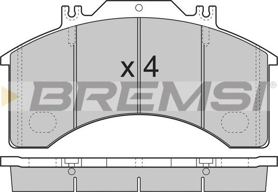 Bremsi BP7251 - Əyləc altlığı dəsti, əyləc diski furqanavto.az