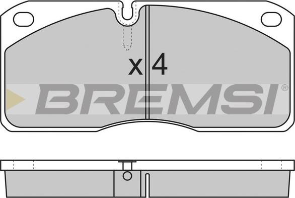 Bremsi BP7258 - Əyləc altlığı dəsti, əyləc diski furqanavto.az