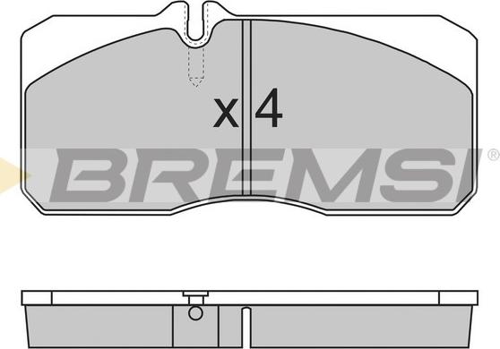 Bremsi BP7267 - Əyləc altlığı dəsti, əyləc diski furqanavto.az