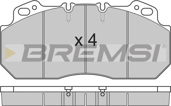 Bremsi BP7280 - Əyləc altlığı dəsti, əyləc diski furqanavto.az