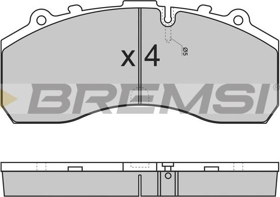 Bremsi BP7278 - Əyləc altlığı dəsti, əyləc diski furqanavto.az