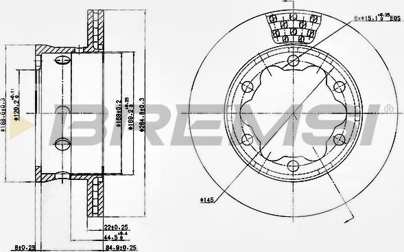 Bremsi CD5191V - Əyləc Diski furqanavto.az