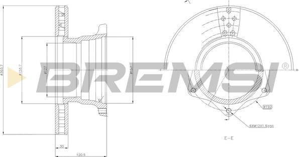 Bremsi CD5164V - Əyləc Diski furqanavto.az