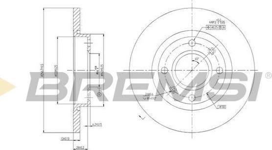 Bremsi CD6995S - Əyləc Diski furqanavto.az