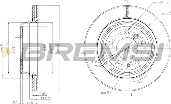 Bremsi CD6955V - Əyləc Diski furqanavto.az