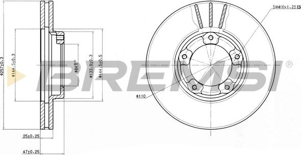 Bremsi CD6416V - Əyləc Diski furqanavto.az