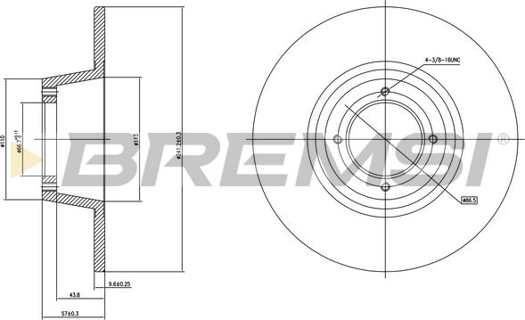 Bremsi CD6559S - Əyləc Diski furqanavto.az