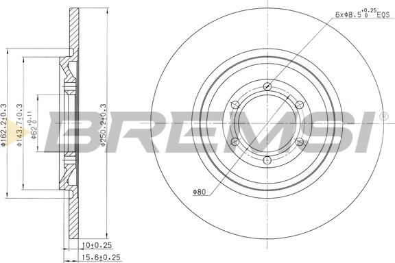 Bremsi CD6090S - Əyləc Diski furqanavto.az