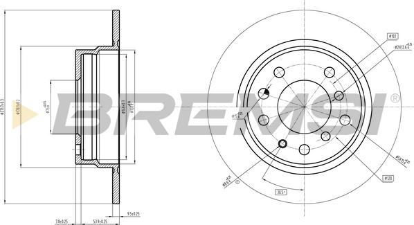 Bremsi CD6165V - Əyləc Diski furqanavto.az