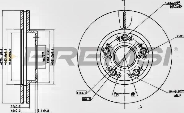 Bremsi CD6883V - Əyləc Diski furqanavto.az