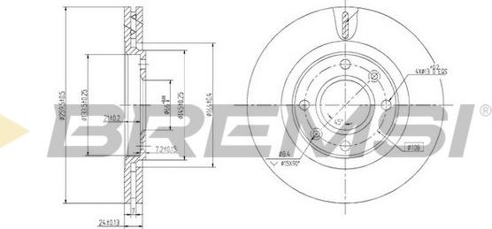 Bremsi CD6870V - Əyləc Diski furqanavto.az