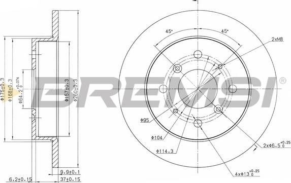 Bremsi CD6360S - Əyləc Diski furqanavto.az