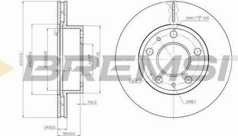 Bremsi CD6768V - Əyləc Diski furqanavto.az