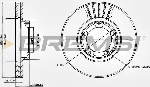 Bremsi CD6703V - Əyləc Diski furqanavto.az