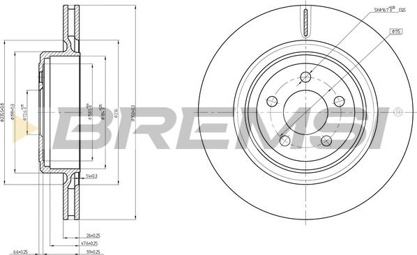 Bremsi CD8066V - Əyləc Diski furqanavto.az