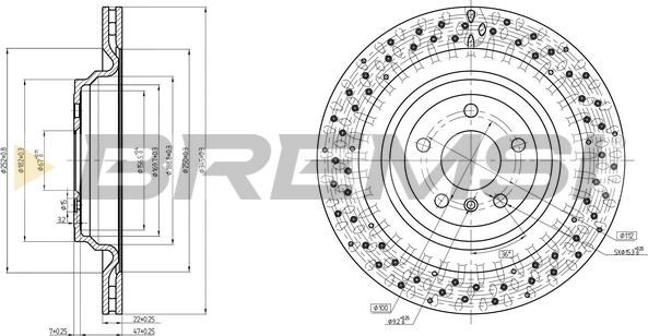 Bremsi CD8214V - Əyləc Diski furqanavto.az