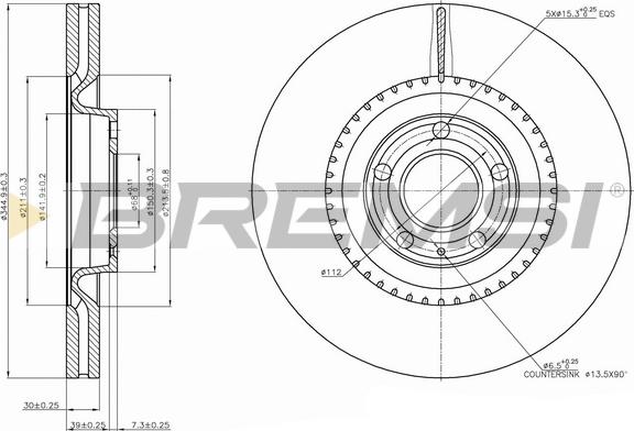 Bremsi CD7661V - Əyləc Diski furqanavto.az