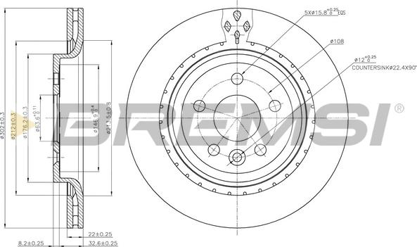 Bremsi CD7681V - Əyləc Diski furqanavto.az