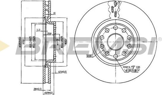 Bremsi CD7062V - Əyləc Diski furqanavto.az