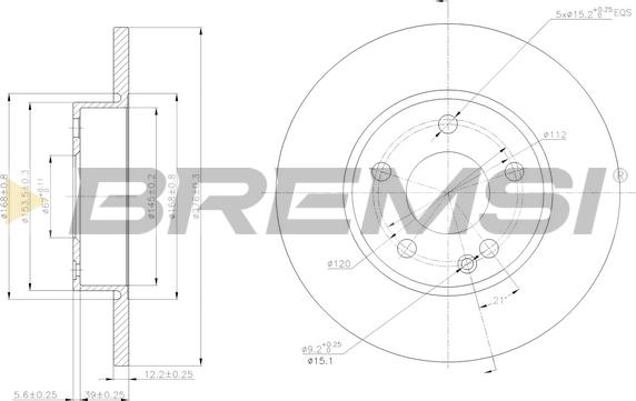 Bremsi CD7219S - Əyləc Diski furqanavto.az