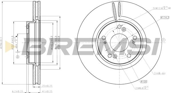 Bremsi CD7775V - Əyləc Diski furqanavto.az