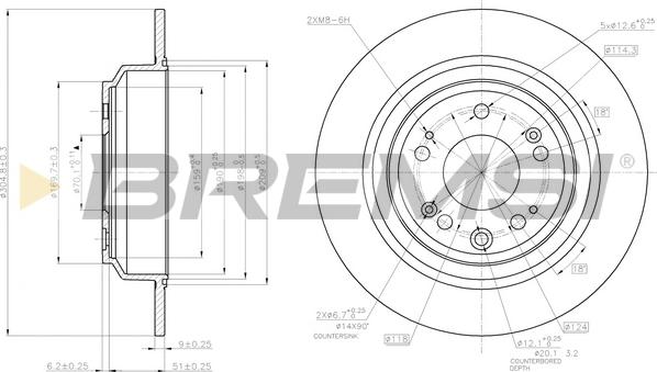 Bremsi CD7778S - Əyləc Diski furqanavto.az