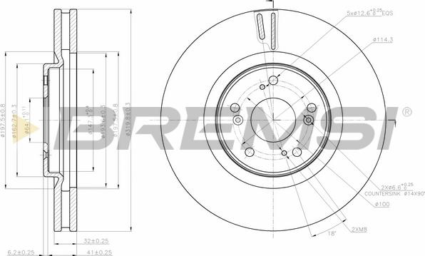 Bremsi CD7777V - Əyləc Diski furqanavto.az