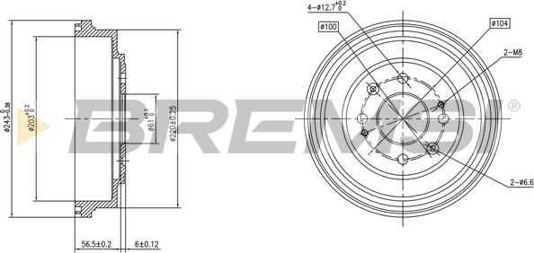 Bremsi CR5629 - Əyləc barabanı furqanavto.az