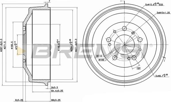 Bremsi CR5261 - Əyləc barabanı furqanavto.az