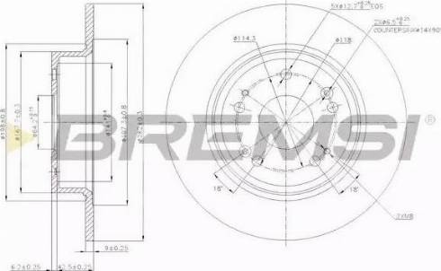 Bremsi DBB776S - Əyləc Diski furqanavto.az